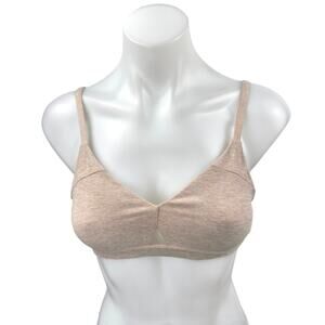 Alo Nude Beige Sleeveless Cutout Yoga Workout Athletic Sports Bra Top Size S